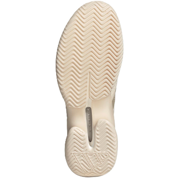 JS2561 Adidas Men's Barricade 14 Tennis Shoe (Chalk White/Ice Gold Metallic/Legend Ink)