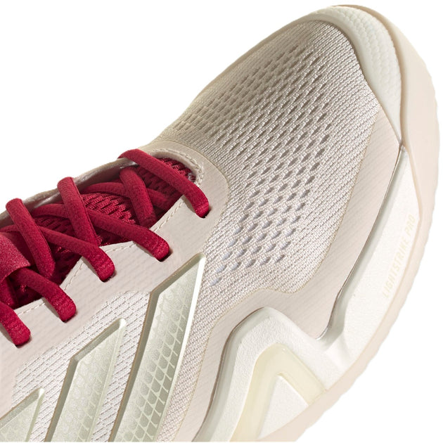 JS2561 Adidas Men's Barricade 14 Tennis Shoe (Chalk White/Ice Gold Metallic/Legend Ink)