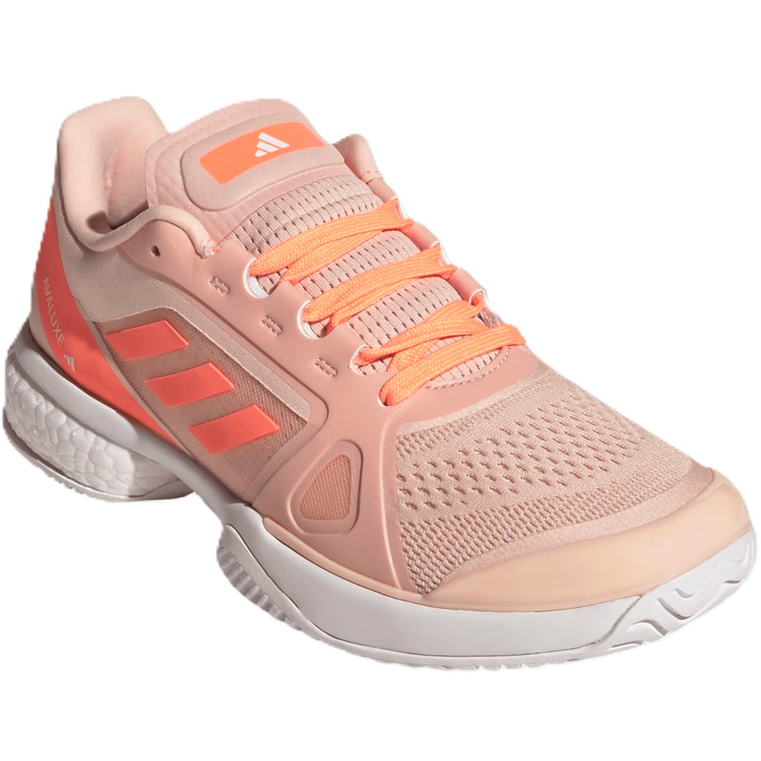KJ6992 Adidas Women's Avaluxe Tennis Shoes (Blush Pink/Beach Orange/White)