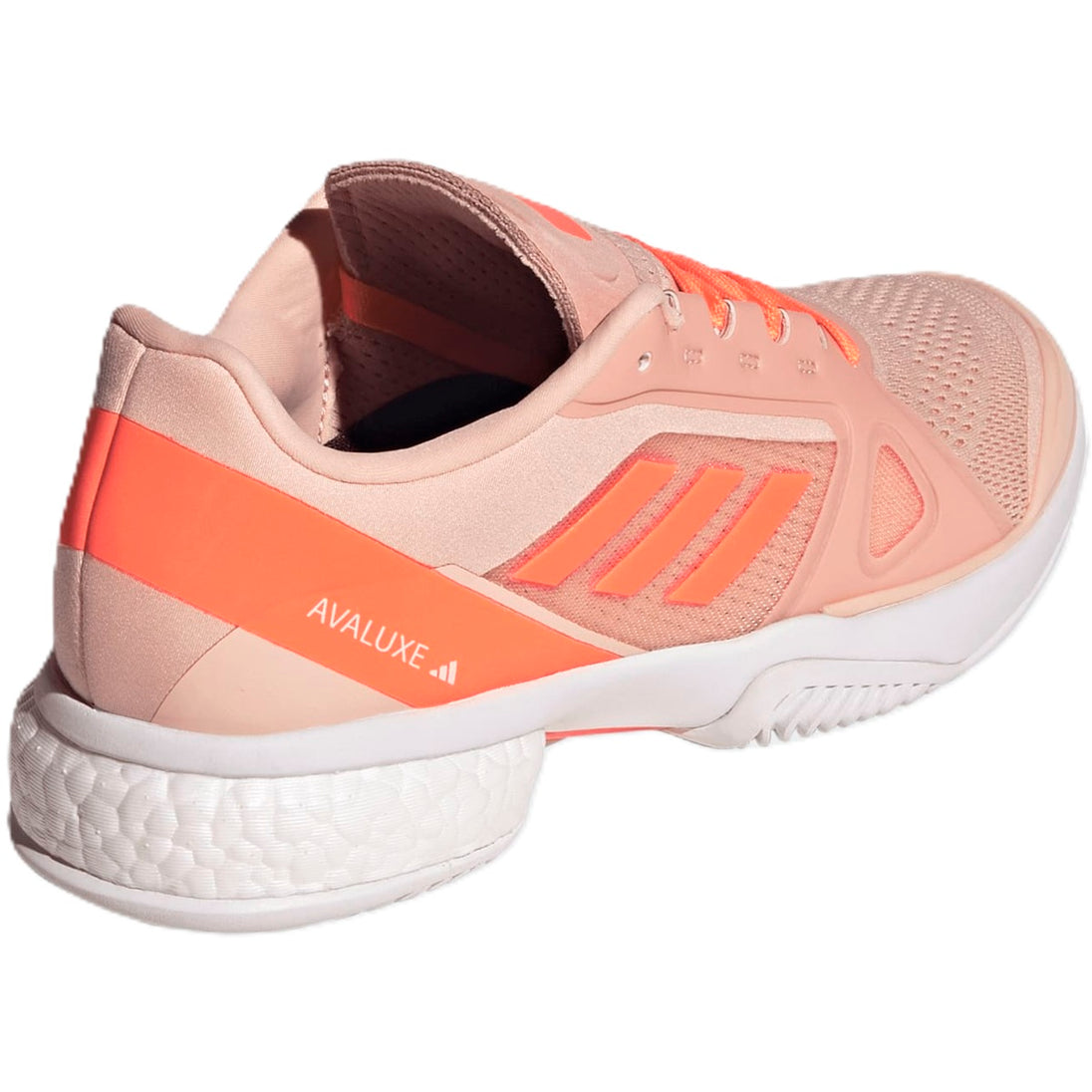 KJ6992 Adidas Women's Avaluxe Tennis Shoes (Blush Pink/Beach Orange/White)