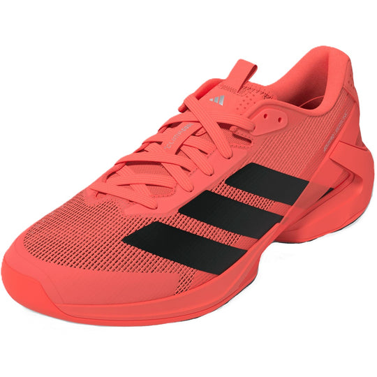 Adidas Men's Adizero Ubersonic 5 Tennis Shoes (Solar Turbo/ Core Black)
