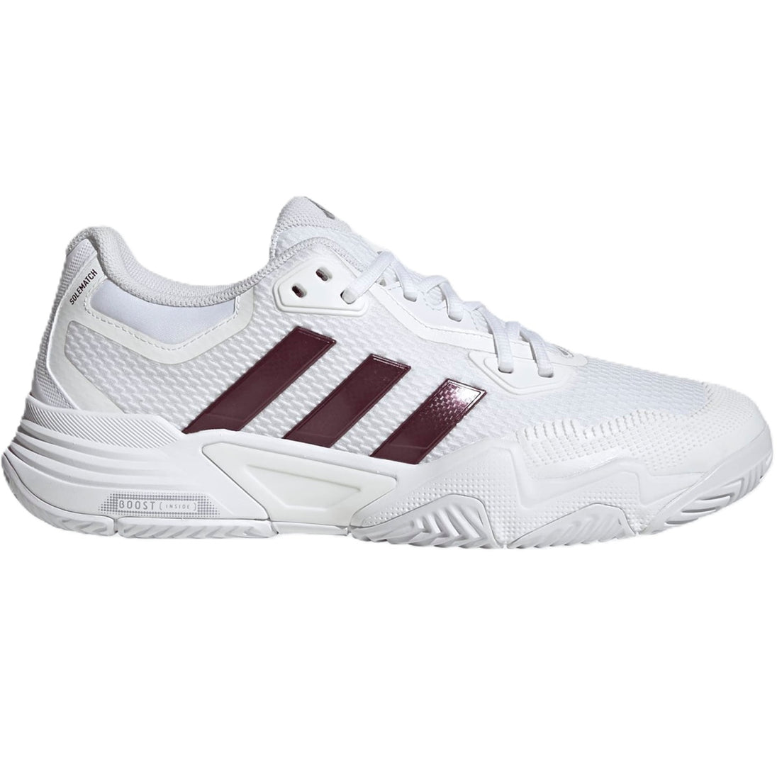 Adidas Men's Solematch Control 2 Tennis Shoes (White/Maroon)