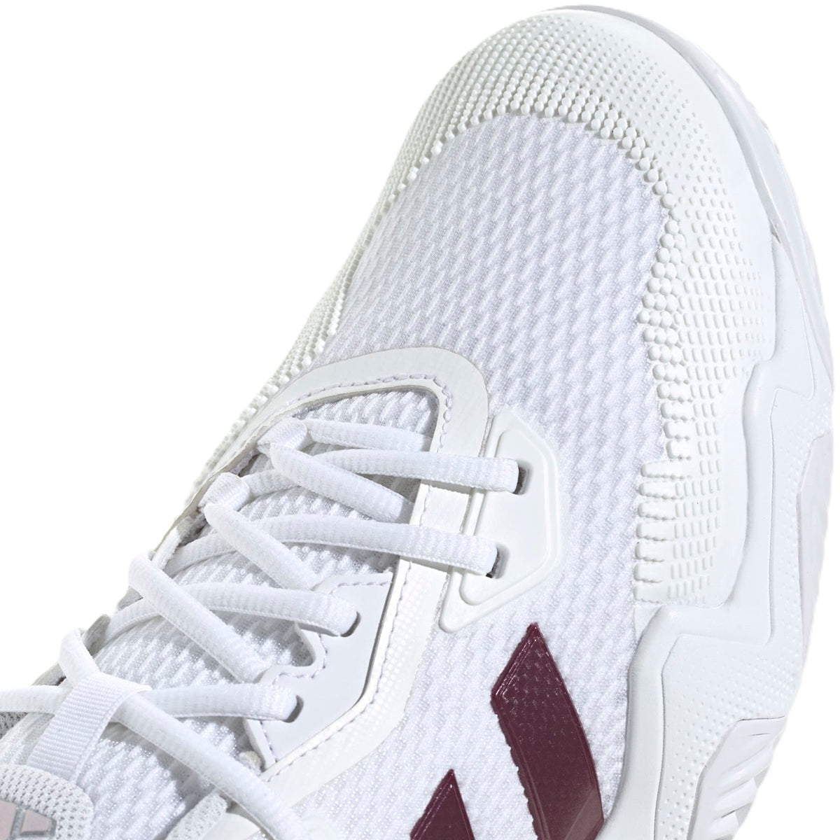Adidas Men's Solematch Control 2 Tennis Shoes (White/Maroon)