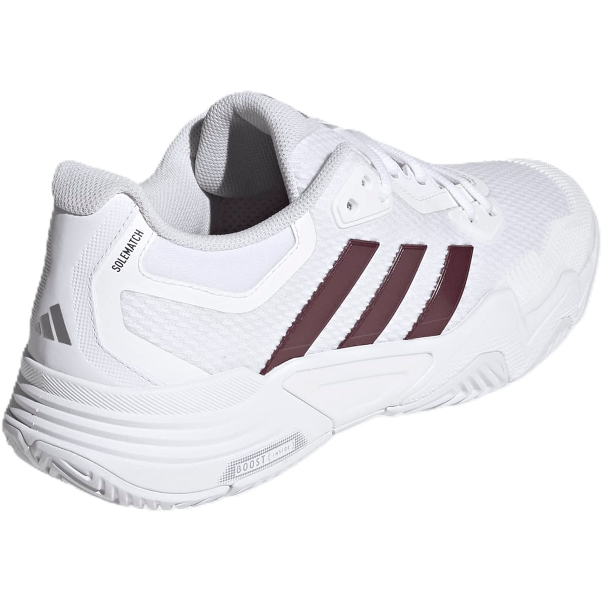 Adidas Men's Solematch Control 2 Tennis Shoes (White/Maroon)