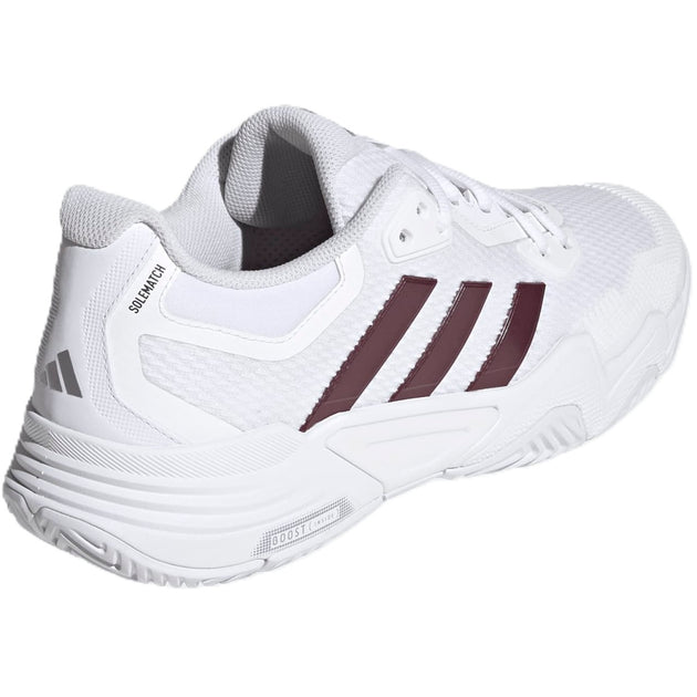 Adidas Men's Solematch Control 2 Tennis Shoes (White/Maroon)