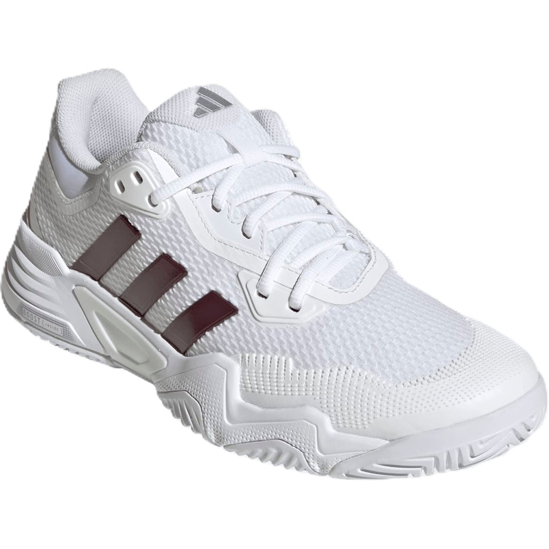 Adidas Men's Solematch Control 2 Tennis Shoes (White/Maroon)