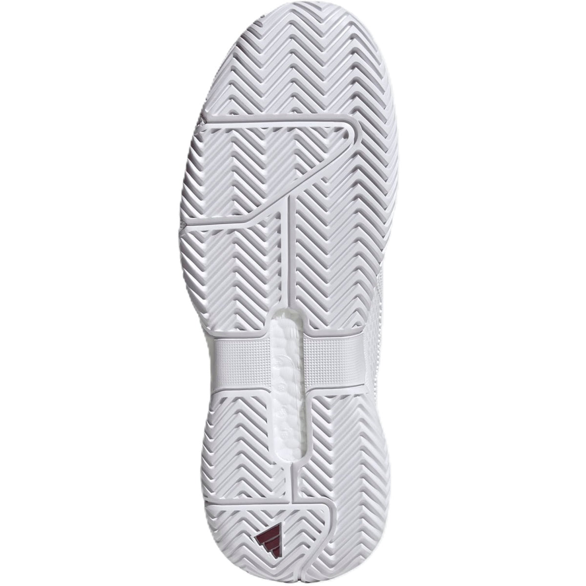 Adidas Men's Solematch Control 2 Tennis Shoes (White/Maroon)