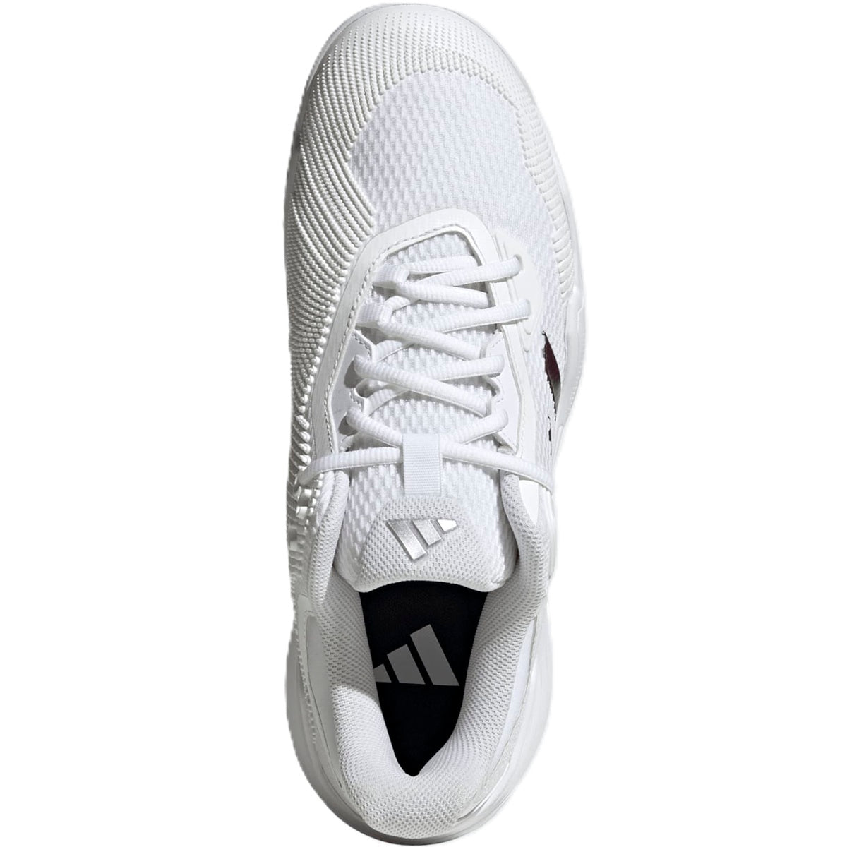 Adidas Men's Solematch Control 2 Tennis Shoes (White/Maroon)