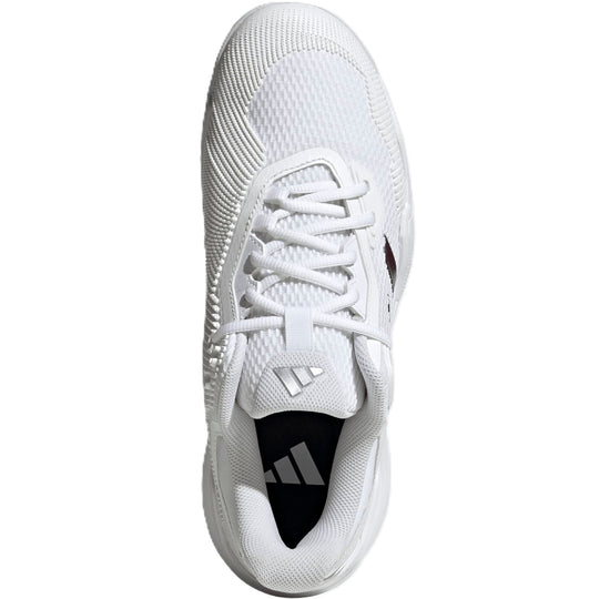Adidas Men's Solematch Control 2 Tennis Shoes (White/Maroon)