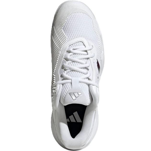 Adidas Men's Solematch Control 2 Tennis Shoes (White/Maroon)