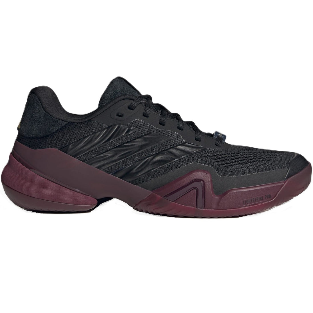 Adidas Men's Barricade 14 Tennis Shoes (Core Black/Core Black/Maroon)