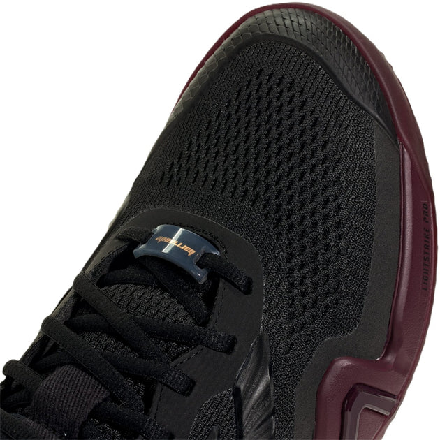 Adidas Men's Barricade 14 Tennis Shoes (Core Black/Core Black/Maroon)