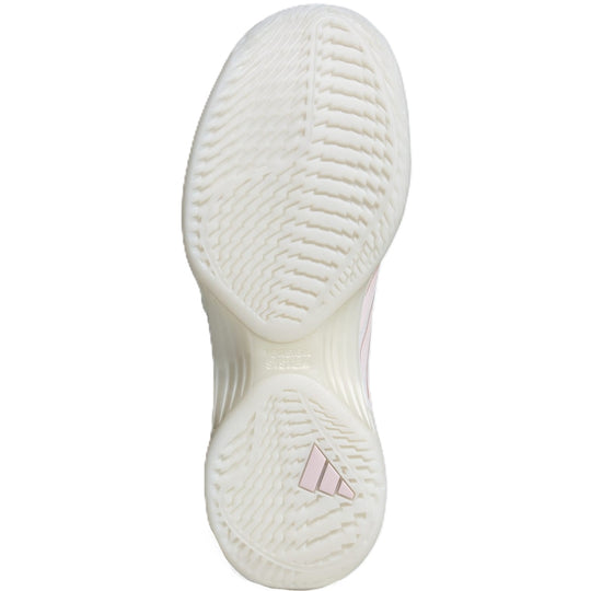 Adidas Women's Avacourt 3 Tennis Shoes (Cloud White/Distilled Pink/Maroon)