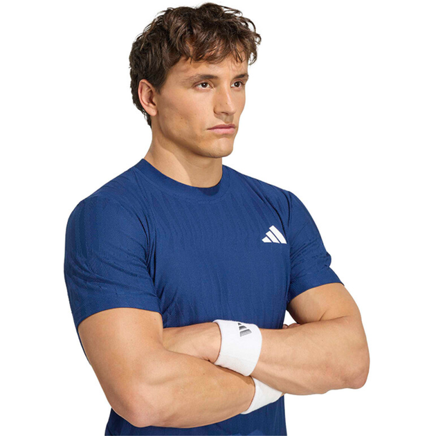 KR0500_Adidas_Mens_Freelift_Short_Sleeve_Tennis_Tee_Dark_Blue