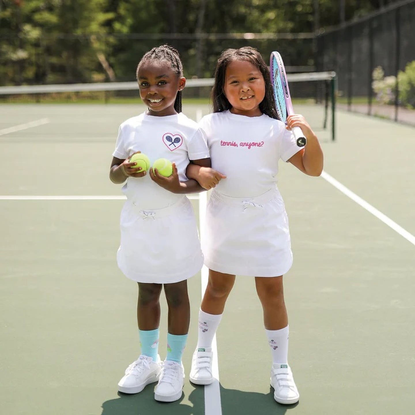 KTS306 Ame & Lulu Kids Sporty Love Tennis Anyone T-Shirt