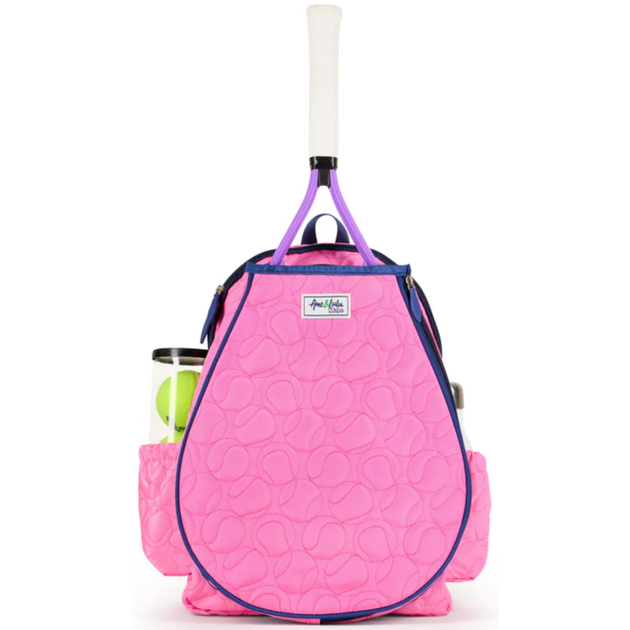 LLTBP341_Ame_Lulu_Little_Love_Tennis_Backpack_Quilted_Pink_Tennis_Balls
