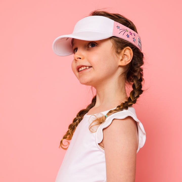 LLV202 Ame & Lulu Little Love Tennis Visor (Shooting Stars)
