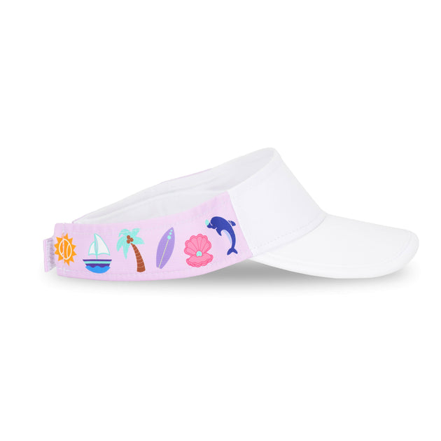 Ame & Lulu Little Love Visor (Malibu Tennis) side