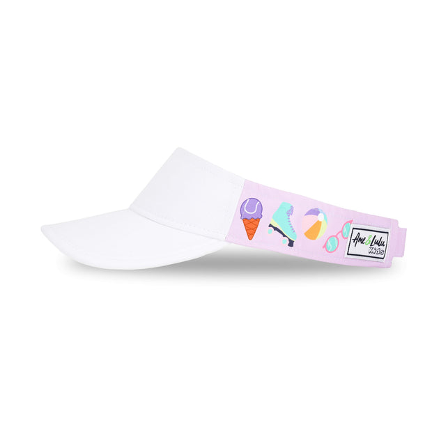 Ame & Lulu Little Love Visor (Malibu Tennis)