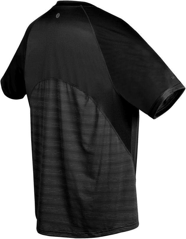 M2301-BLK DUC Men's Racer Performance Tennis Crew (Black)