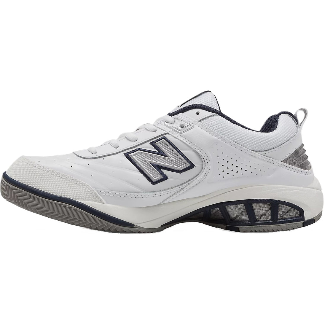 MC806W4E New Balance Men's 806 Extra Wide Tennis Shoes (White/Navy)