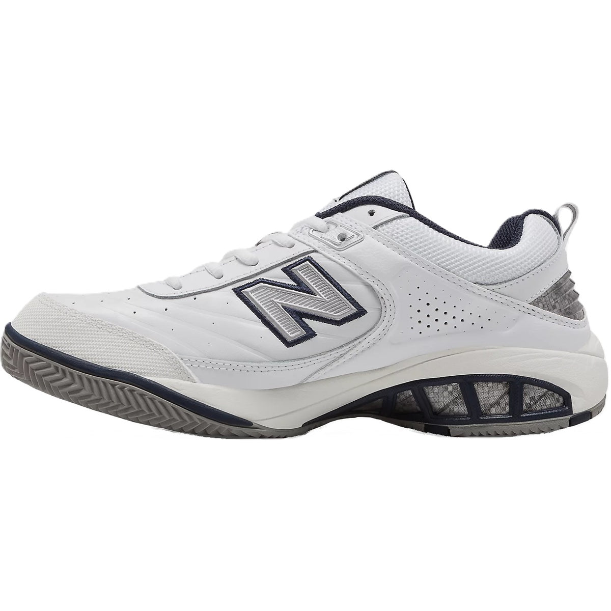 MC806W4E New Balance Men's 806 Extra Wide Tennis Shoes (White/Navy)