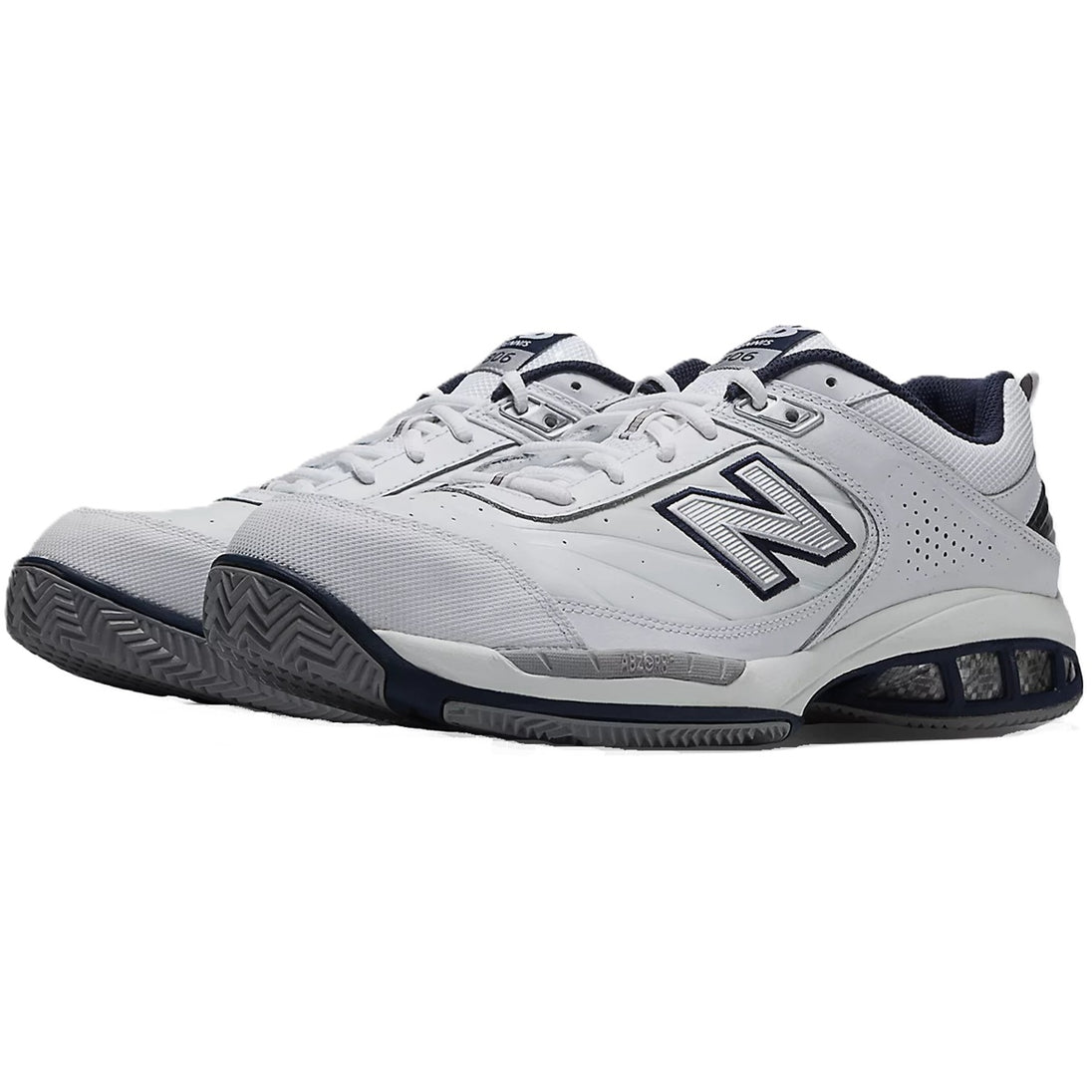MC806W4E New Balance Men's 806 Extra Wide Tennis Shoes (White/Navy)