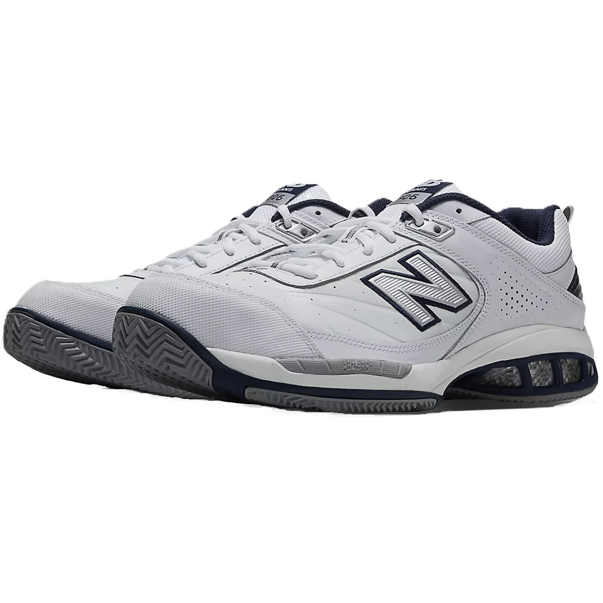 MC806W4E New Balance Men's 806 Extra Wide Tennis Shoes (White/Navy)