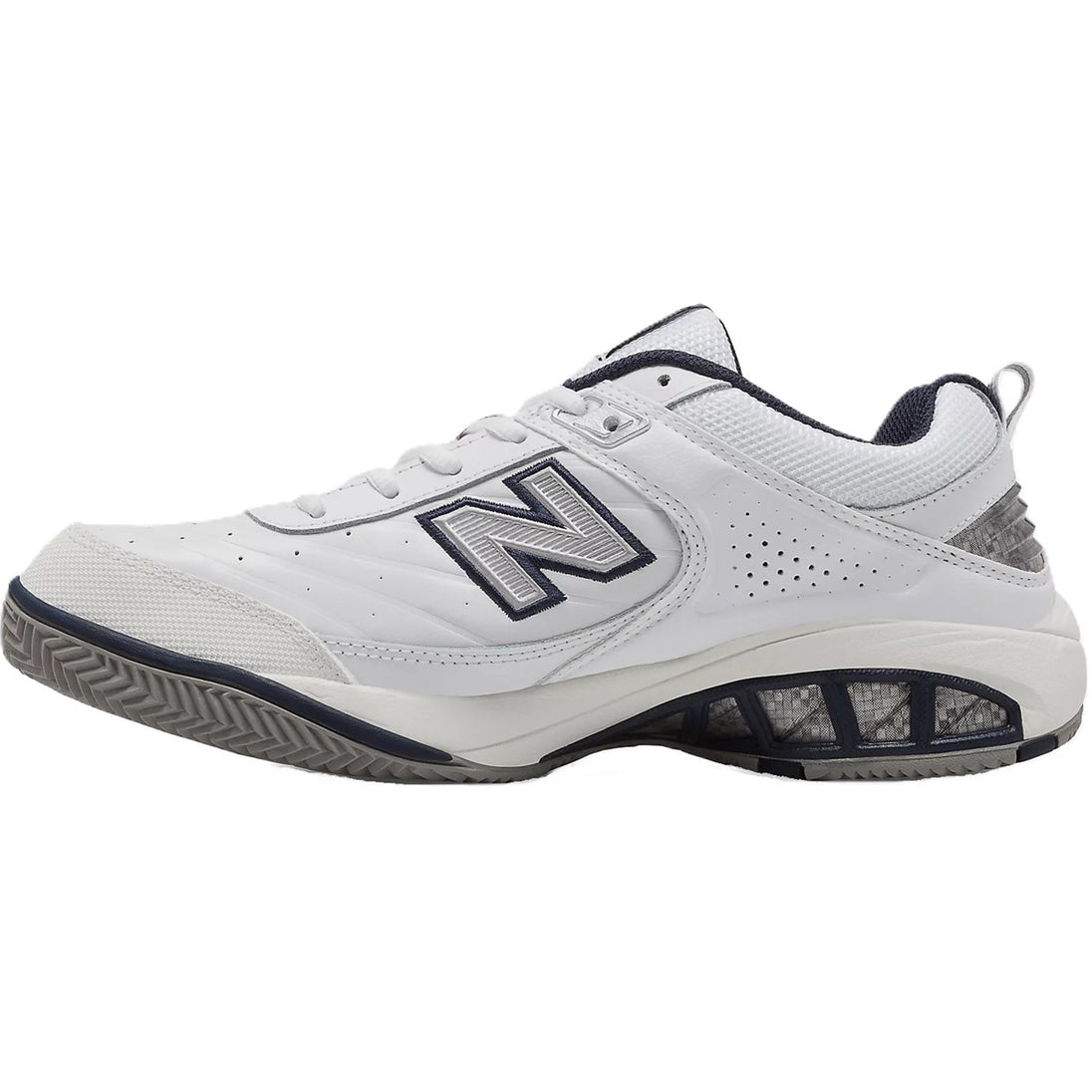 MC806WD New Balance Men's 806 Tennis Shoes (White/Navy)