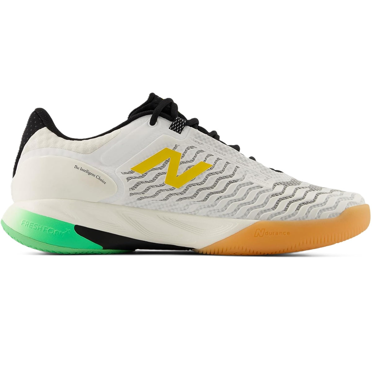 New Balance Men's Fresh Foam X CT-Rally V2 Tennis Shoe (White/Black/Metallic Gold)