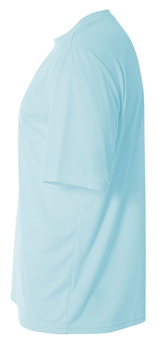 N3142-PBL A4 Men's Performance Crew Shirt (Pastel Blue)