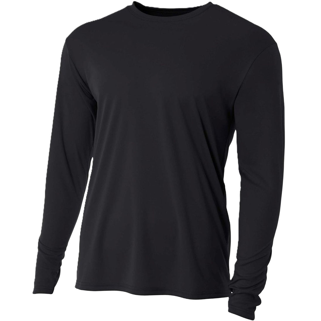 N3165-BLK A4 Men's Performance Long Sleeve Crew (Black)