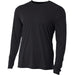 N3165-BLK A4 Men's Performance Long Sleeve Crew (Black)