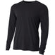 N3165-BLK A4 Men's Performance Long Sleeve Crew (Black)