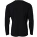 N3165-BLK A4 Men's Performance Long Sleeve Crew (Black)