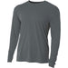 N3165-GPH A4 Men's Performance Long Sleeve Crew (Graphite Heather)