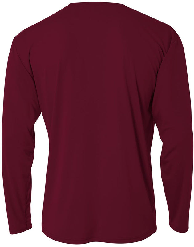 N3165-MRO A4 Men's Performance Long Sleeve Crew (Maroon)