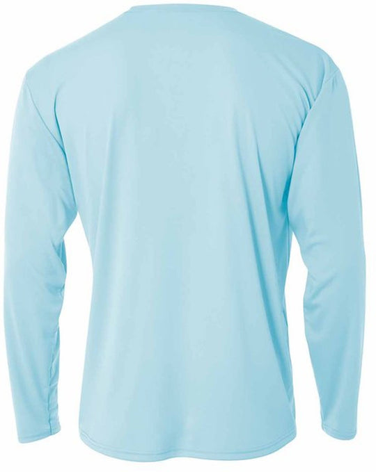 N3165-PBL A4 Men's Performance Long Sleeve Crew (Pastel Blue)
