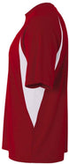 N3181-CRW A4 Men's Performance Color Block Crew Shirt (Cardinal)