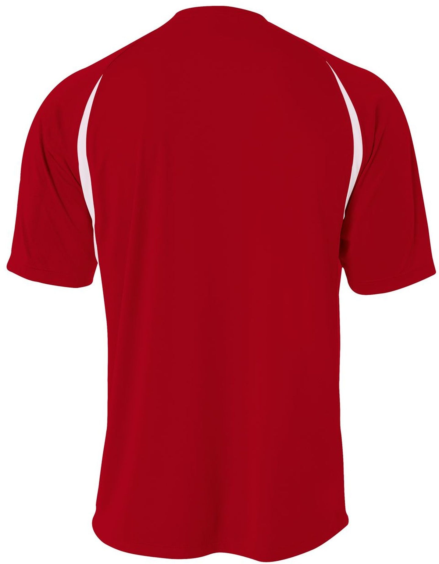 N3181-CRW A4 Men's Performance Color Block Crew Shirt (Cardinal)