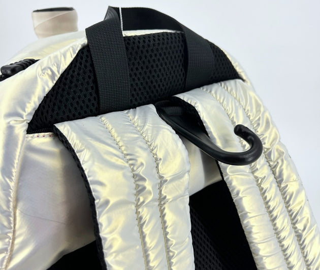 NEONWHT NiceAces Neon Ultra-Lite Tennis & Pickleball Puffer Backpack (Pearlescent)