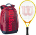 OpenJr-WR8023803001U Wilson US Open Junior Tennis Racquet + Backpack (Red/Infrared)