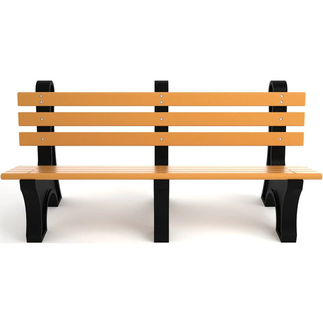 Frog Furnishings Comfort Park Avenue Tennis Court Benches - 6 Foot Cedar