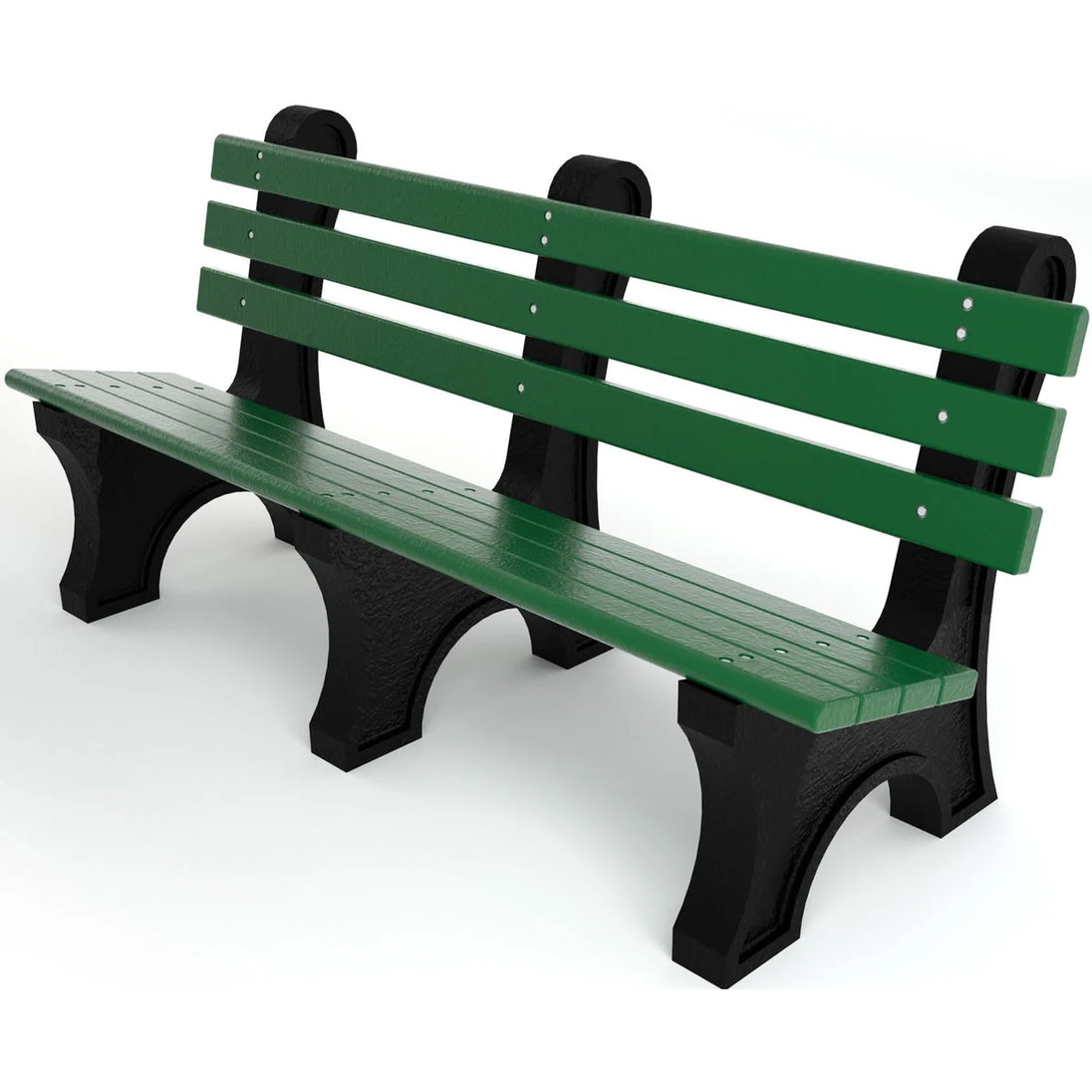 Frog Furnishings Comfort Park Avenue Tennis Court Benches - 6 Foot Green