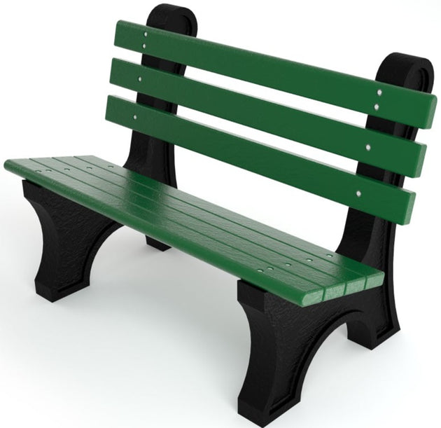 PB-4-CPAE Frog Furnishings Comfort Park Avenue 4-Foot Tennis Court Bench