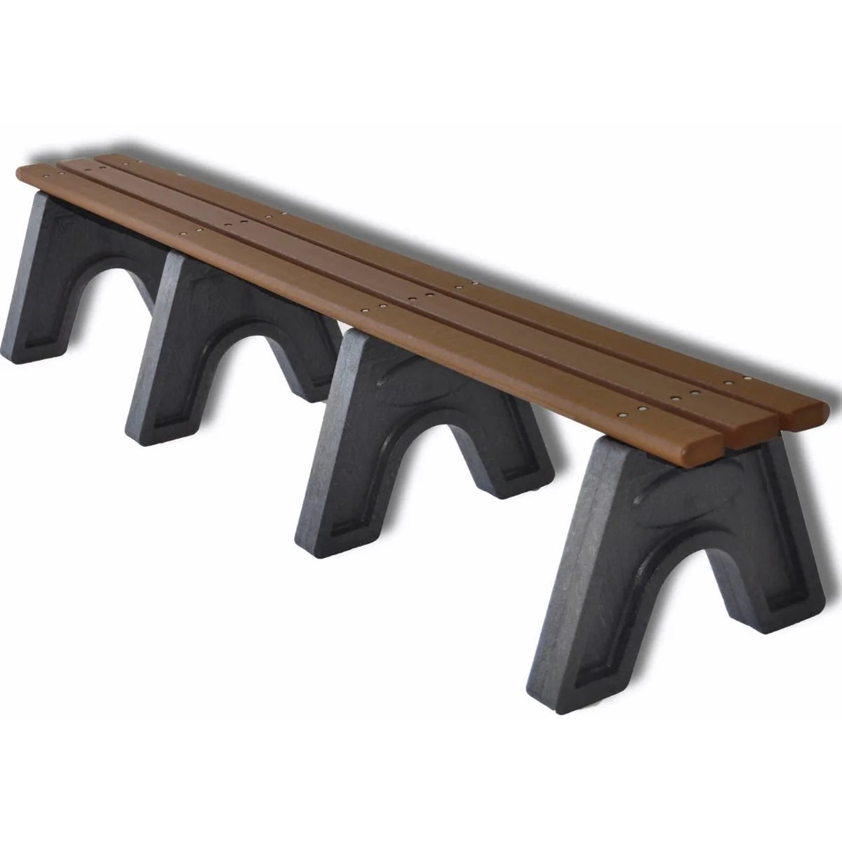 Frog Furnishings Sport Tennis Court Benches - 8 foot brown