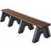 Frog Furnishings Sport Tennis Court Benches - 8 foot brown