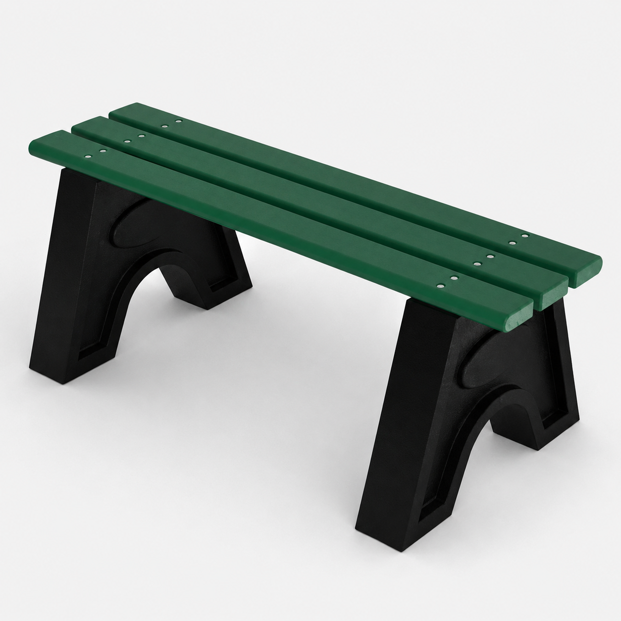 Frog Furnishings Sport Tennis Court Benches - 4 foot green