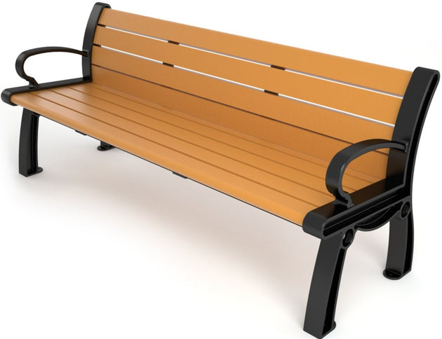 PB-5-HER Frog Furnishings Heritage 5-Foot Tennis Court Bench