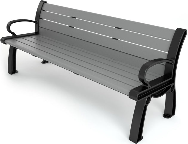 PB-5-HER Frog Furnishings Heritage 5-Foot Tennis Court Bench